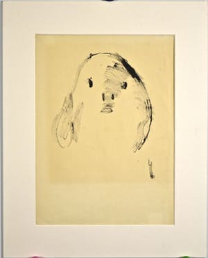 Melle Oldeboerrigter - Melle: Inkttekening. Figuur kopen? Bied vanaf 1!