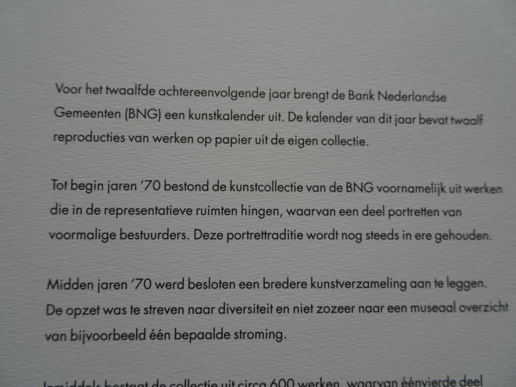 Unieke Kunstkalender met gesigneerde druk Klaas Gubbels kopen? Bied vanaf 25!