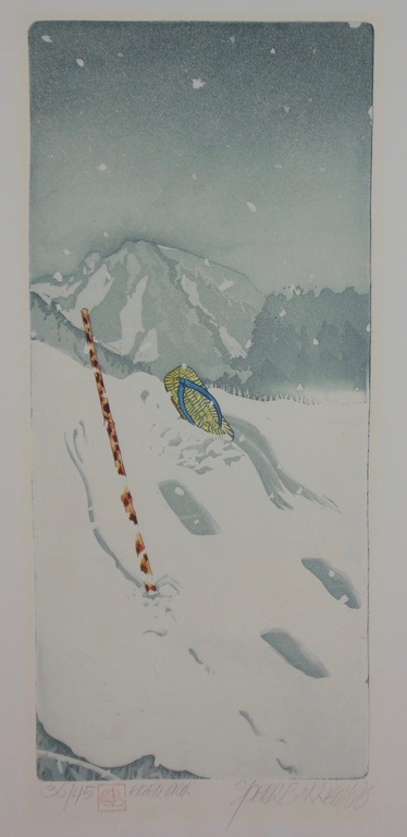 Sjoerd Bakker: Ets, Sneeuw met slipper kopen? Bied vanaf 1!