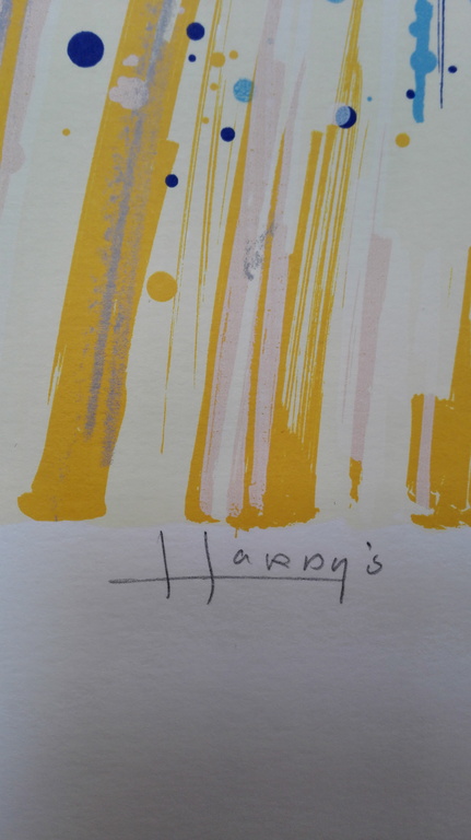 Ad van Hassel, zeefdruk op papier, Titel: klaprozen kopen? Bied vanaf 1!