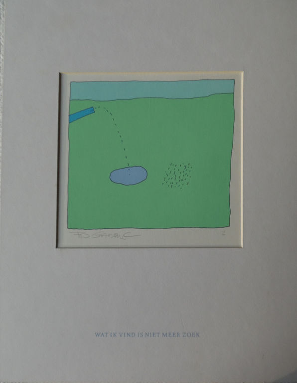 2 litho's - 'Opzoek naar narrenwijsheid' en 'Wat ik vind is niet meer zoek' kopen? Bied vanaf 10!