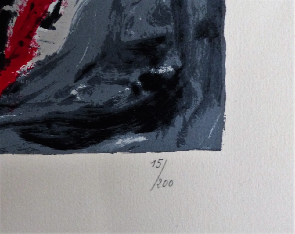 Doucet,zeefdruk op papier,Handgesigneerd kopen? Bied vanaf 100!