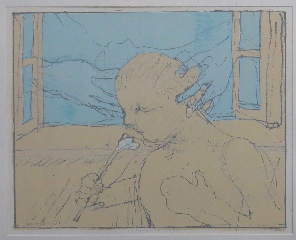 Co Westerik: Zeefdruk, Aanraking van buitenaf - Ingelijst kopen? Bied vanaf 300!