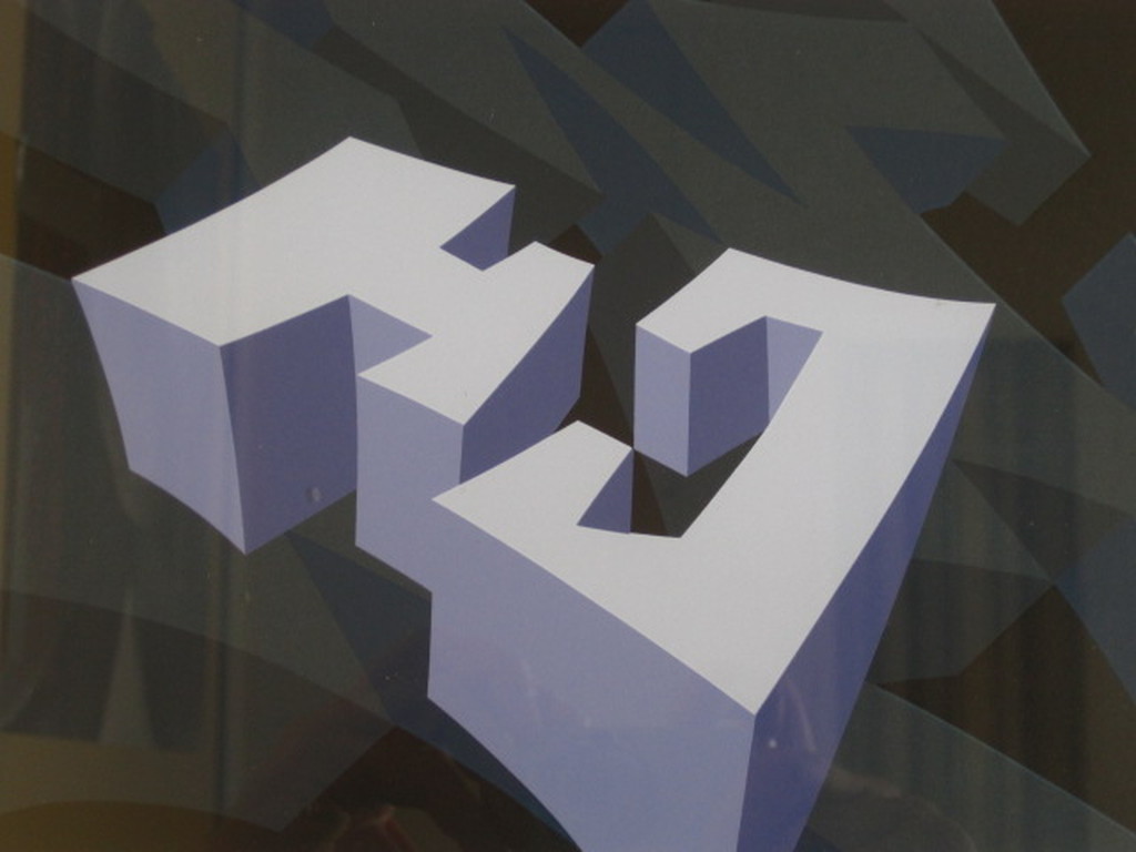 Typisch Abstract Geometrisch werk van Hans Klaui (1945-) gesigneerde Litho   kopen? Bied vanaf 1!