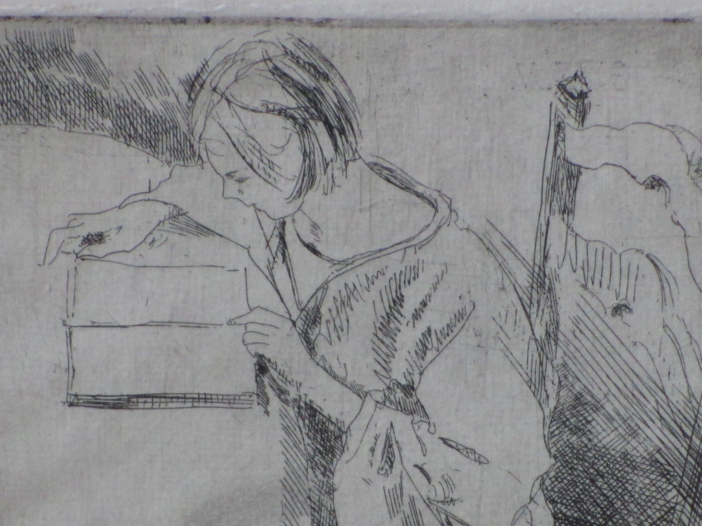 J.J. van Nouhuys, Lezend meisje, Ets 1931 kopen? Bied vanaf 1!