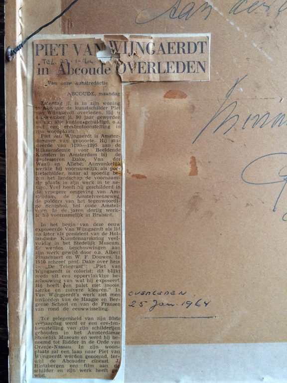 Piet van den Wijngaerdt - Pasteltekening (1936) kopen? Bied vanaf 99!