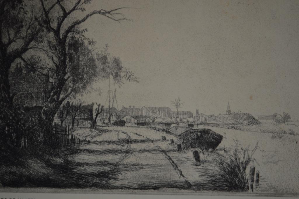 Theo Beerendonk, ets 'Langs de Vaart' 20x14 (30x23)  kopen? Bied vanaf 5!