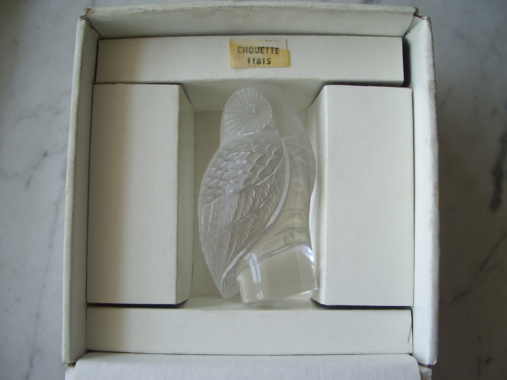 Lalique - gesatineerd glas - uiltje- chouette kopen? Bied vanaf 190!