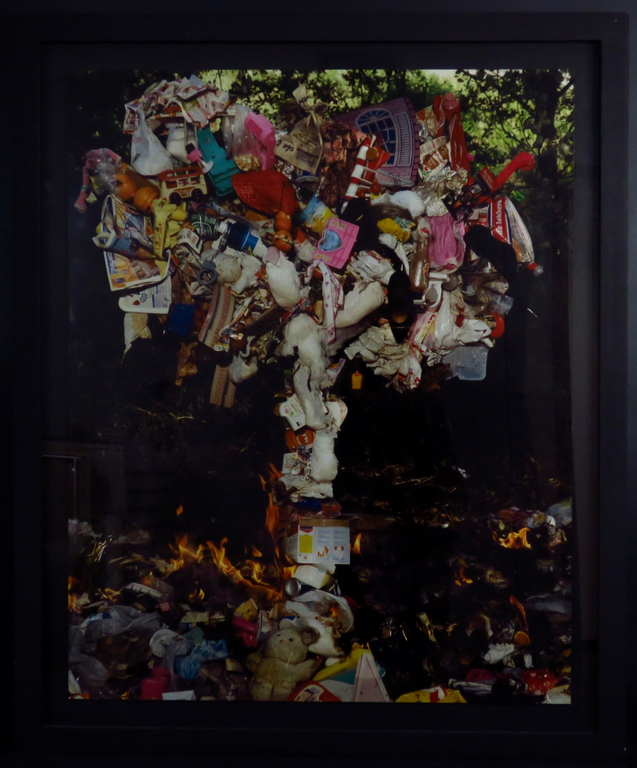 Paul Blanca: Cibachrome print, A garbage tree - Ingelijst (Groot!) verkocht voor € 1550!