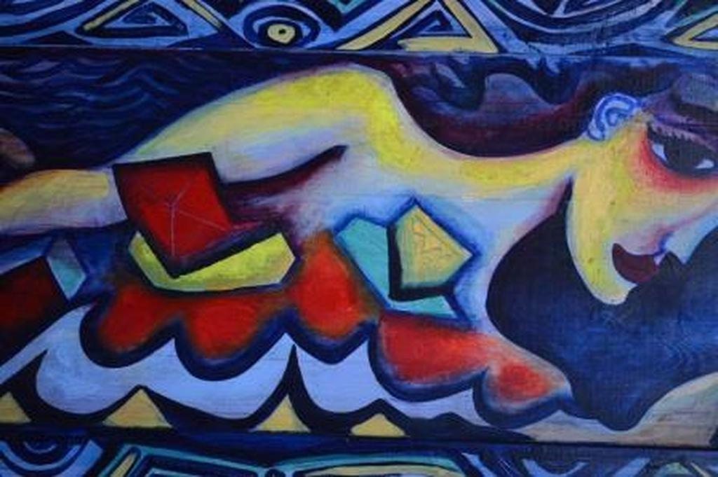 Fabrice Hund ,dé Amsterdamse Kunstenaar - TOPWERK uit 1978 -  150x76 kopen? Bied vanaf 800!