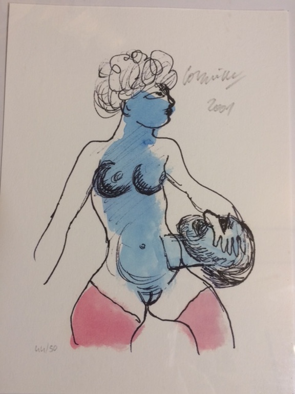 Corneille - Salomé - Lithografie - handgesigneerd - oplage 50 - 2001-zelfportret verkocht voor € 100!