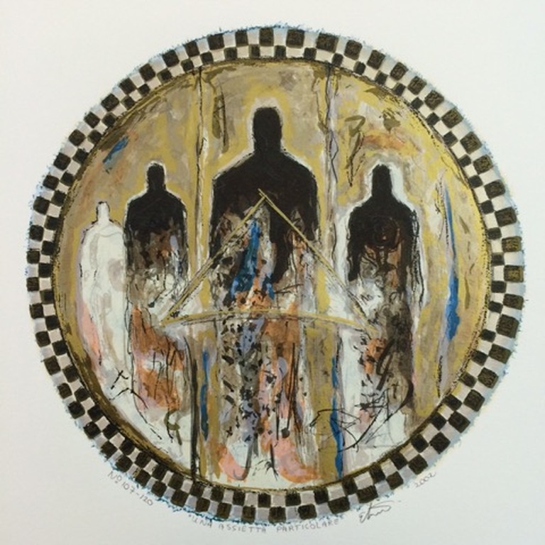 ERIC TOEBOSCH Gr Zeefdruk(70x75cm) UNA ASSIETTA PARTICOLARE I  Handgesigneerd kopen? Bied vanaf 45!