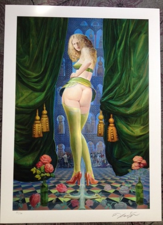 Ernst Fuchs, Giclee op zware handgemaakte boomwolpapier. verkocht voor € 62!