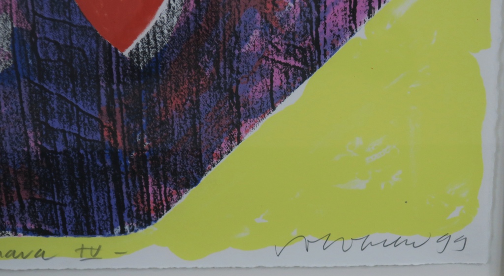 Jelis van Dolderen: Zeefdruk, La Montanara IV -Ingelijst kopen? Bied vanaf 20!