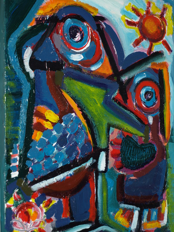 Jasper Banen (1962) – Acryl op doek – Abstract - Gesigneerd – 1999  vendu pour 65€ !