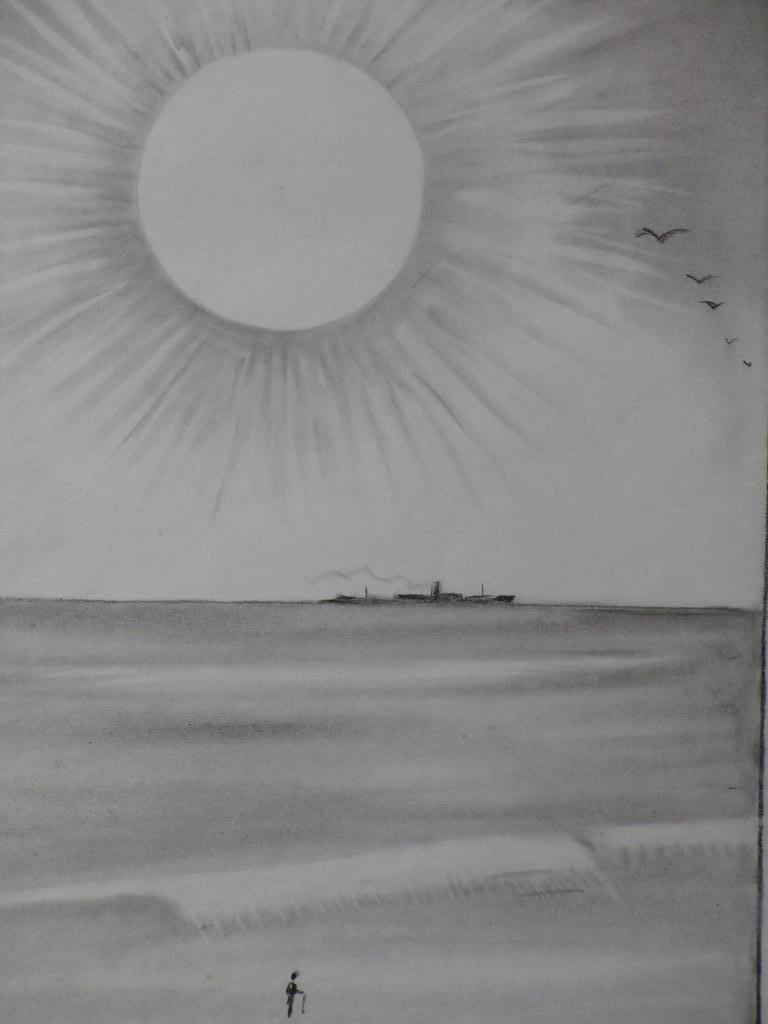 Karel van Seben, Lijn en Zeelicht, Tekening kopen? Bied vanaf 1!