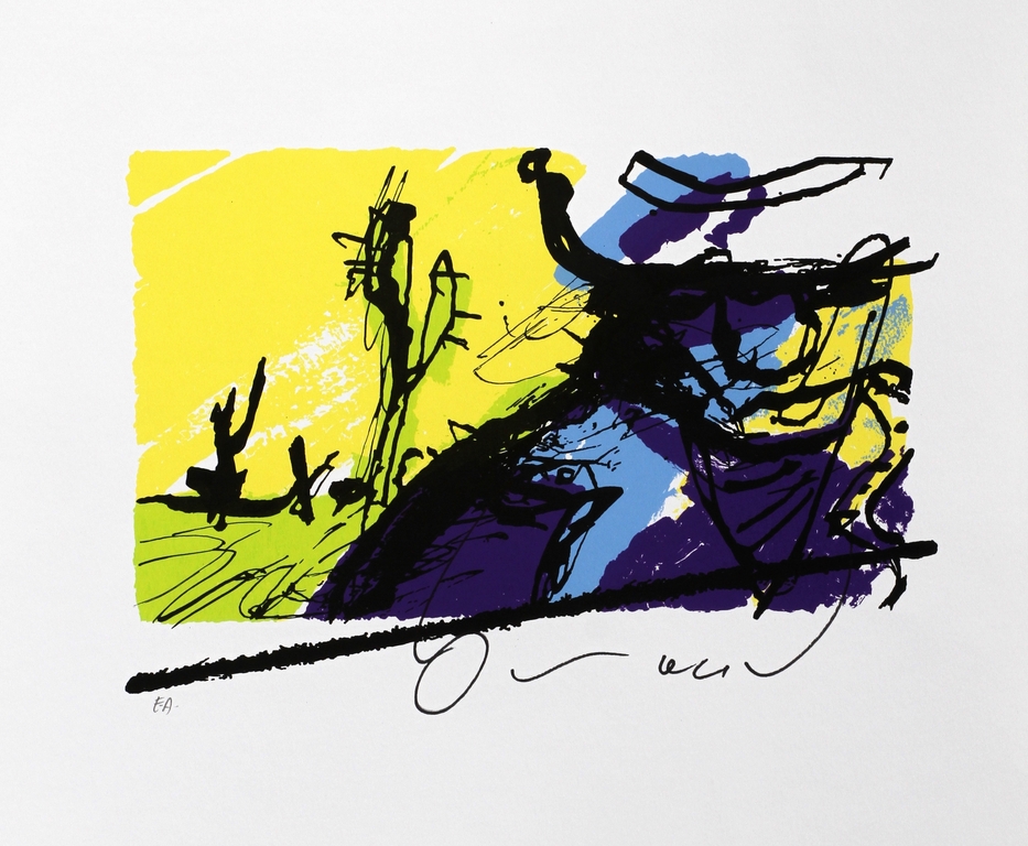 Herman Brood - Originele handgesigneerde zeefdruk - Bono (U2) verkocht voor € 122!
