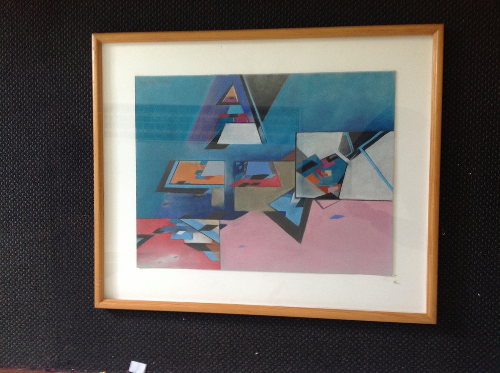 Biserka Gall, pastel, unieke compositie.  verkocht voor € 90!