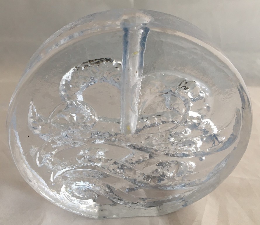 Walther glas - vintage  ovale solifleur kandelaar kopen? Bied vanaf 15!