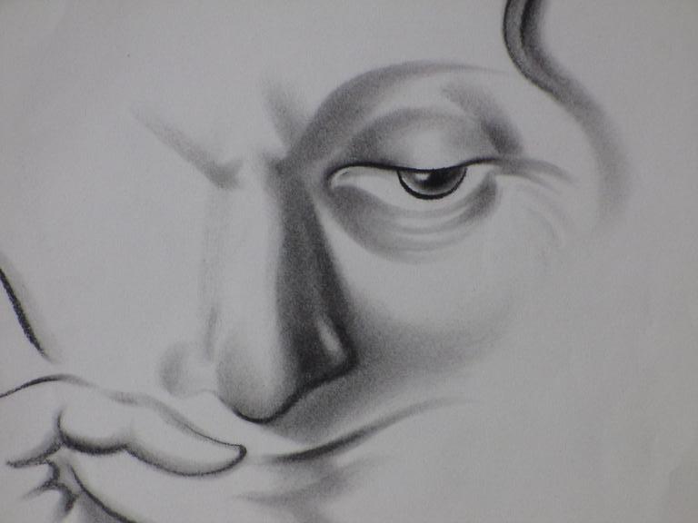 Karel van Seben, Portret en face, Tekening kopen? Bied vanaf 25!