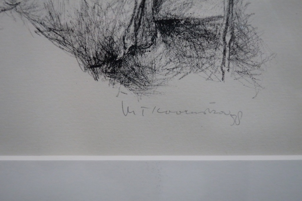 Metten Koornstra: Litho, Ziekbed - Ingelijst kopen? Bied vanaf 1!