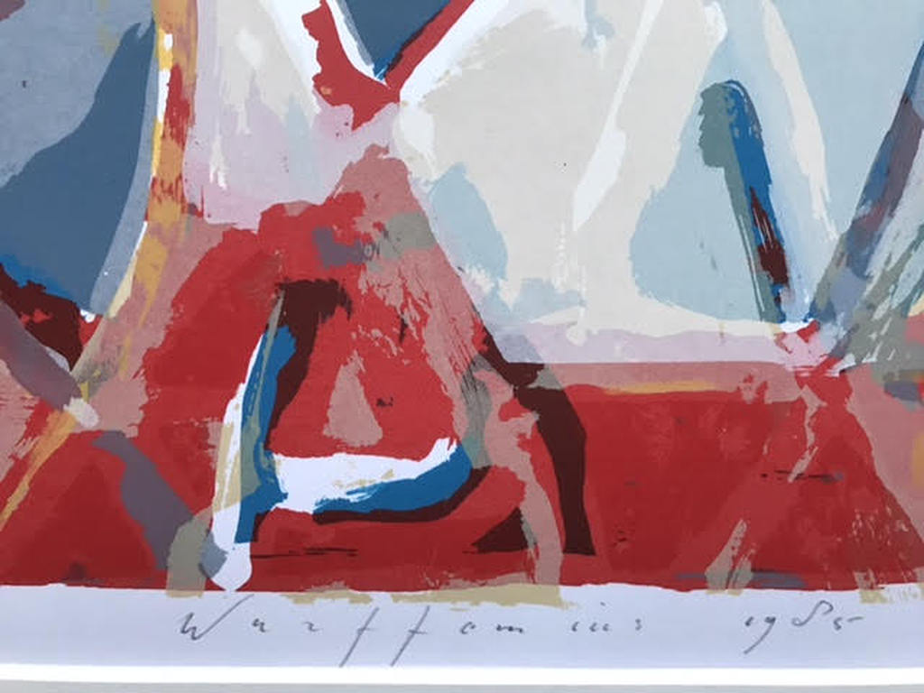Piet WARFFEMIUS- Het rode offer- 50 x 50 cm - 1985 kopen? Bied vanaf 1!