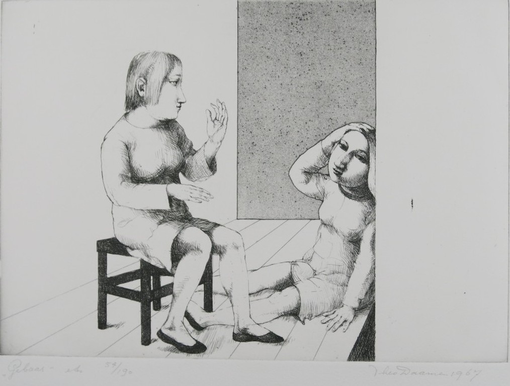 Theo Daamen: Ets en Aquatint, Gebaar kopen? Bied vanaf 50!