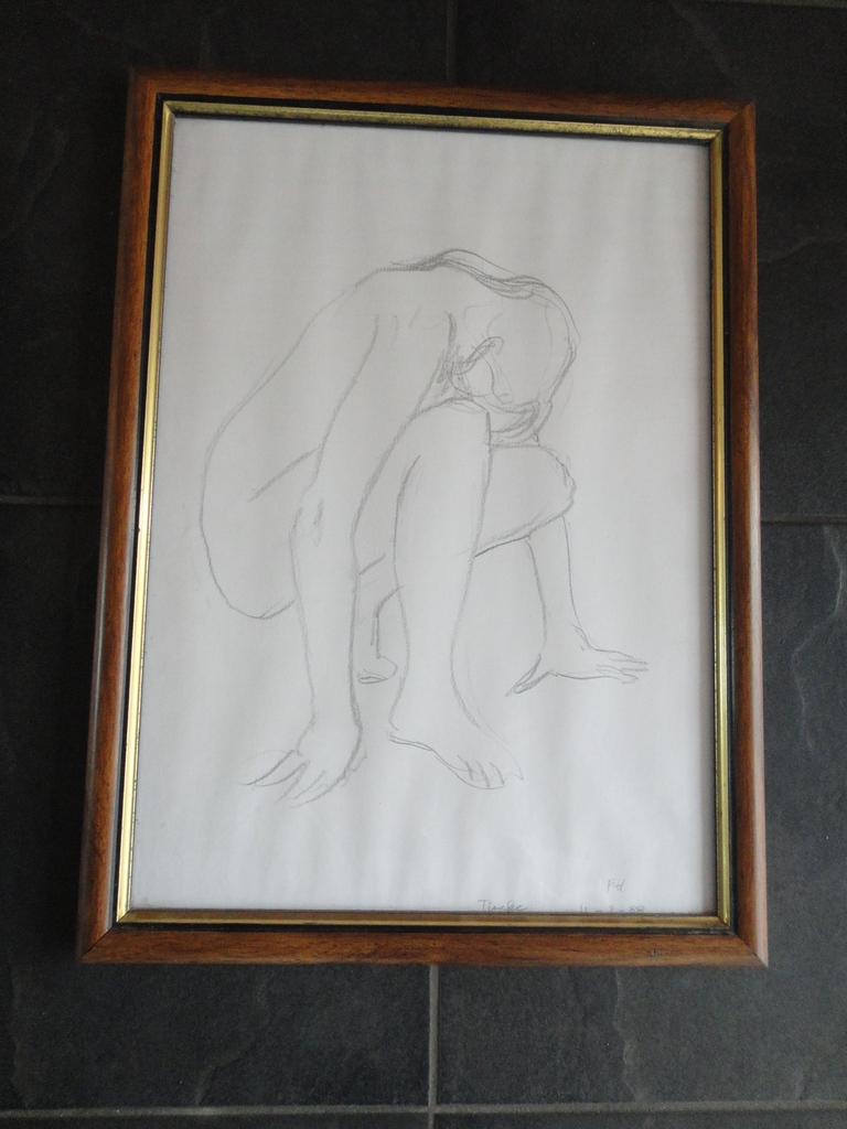 Flip Hamers, tekening, portret van naakte vrouw kopen? Bied vanaf 1!
