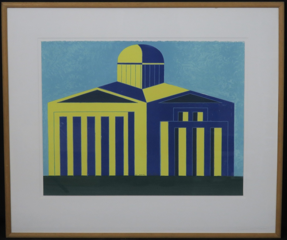 Ko Aarts: Litho, Zonder titel - Ingelijst kopen? Bied vanaf 20!
