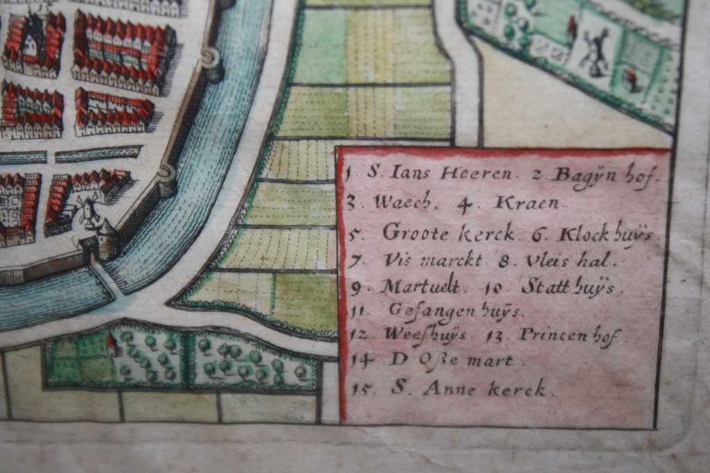 ANTIEKE STADSKAART HAARLEM 17 - 18 EEUW kopen? Bied vanaf 55!