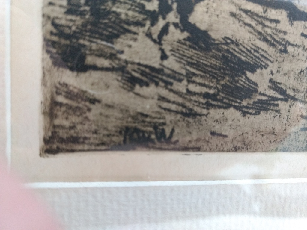 Martin van Waning: ets, Bosgezicht Schiermonnikoog kopen? Bied vanaf 60!