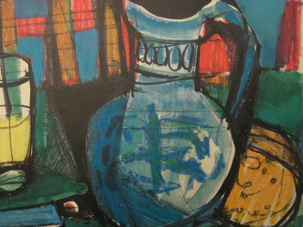Jacq Schedler 1927-1989 Zwitserland kleurenlitho "stilleven" gesigneerd  kopen? Bied vanaf 1!