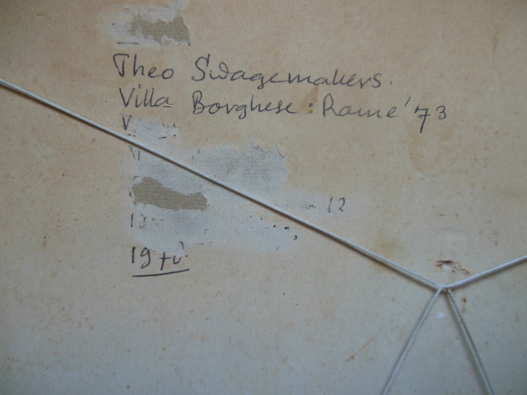 Theo Swagemakers: Aquarel, Villa Borghese kopen? Bied vanaf 65!