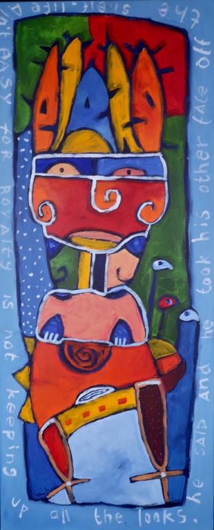 Simon&Bruno: Acrylverf op doek, Royalty - Ingelijst (Groot) verkocht voor € 85!