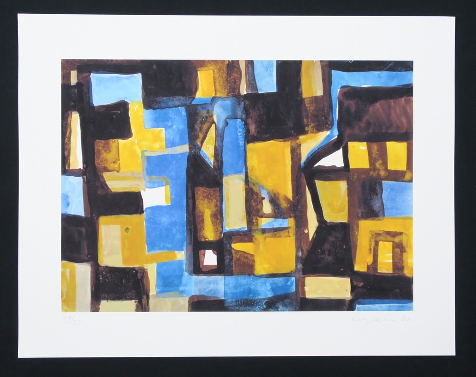 Theo Kuijpers: Giclee, Zonder titel (geel) verkocht voor € 61!