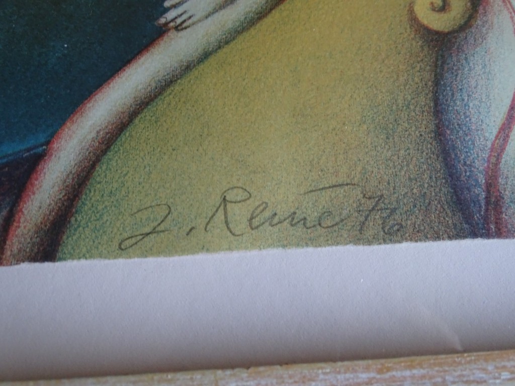Jörg Remé, Litho, Probedonde, 1976, ingelijst kopen? Bied vanaf 45!