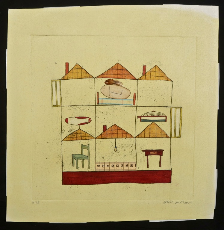 Ellen van Toorn: Ets en collage, Huis kopen? Bied vanaf 1!