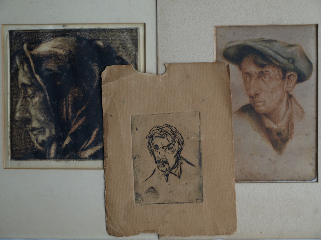 Elias Smalhout : 3 Etsen , Zelfportret + Man met pet + Oude vrouw – ca 1915  kopen? Bied vanaf 1!