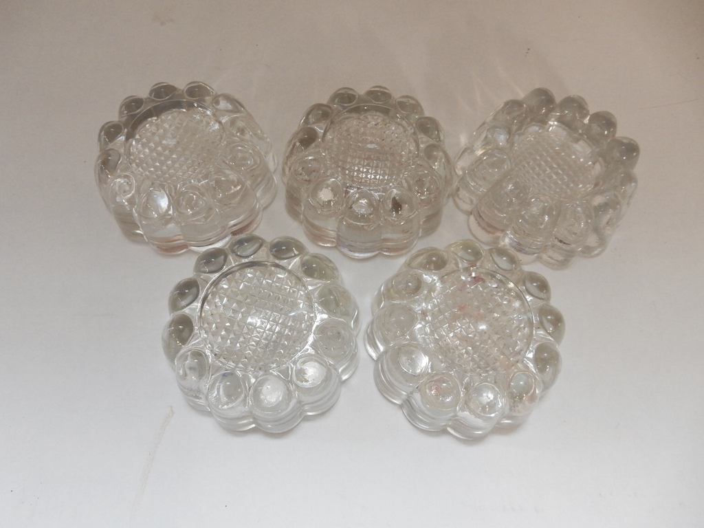 Glazen schaaltjes - Reims - France - 5x  (Op Art) kopen? Bied vanaf 1!