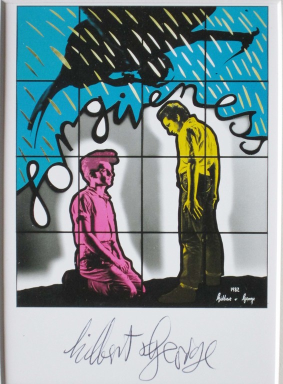 Gilbert & George - FORGIVENESS 1982 - multiple KPK - handgesigneerd verkocht voor € 39!