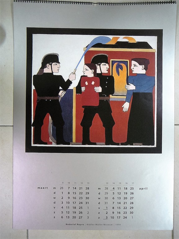 Bart van der Leck 1876 - 1958  Kalender uit 1994   kopen? Bied vanaf 50!