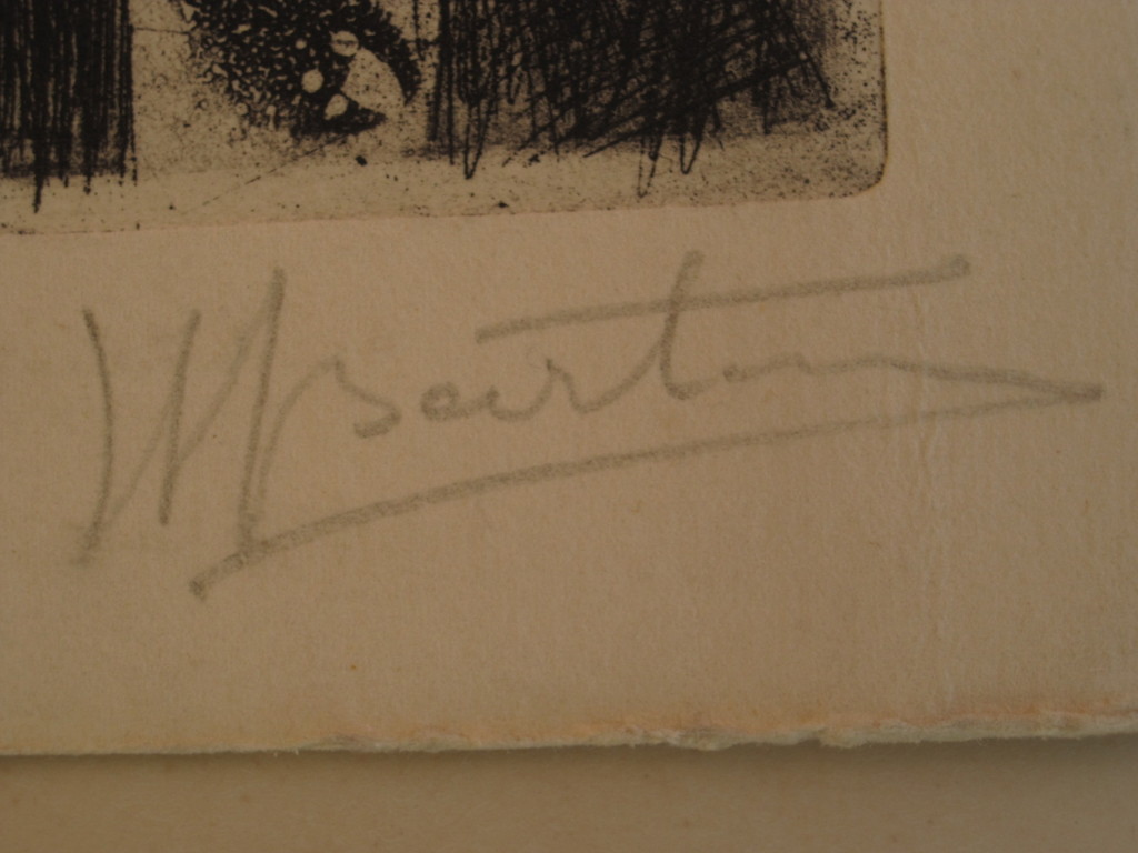 2 eigen druk Etsen "Guadalquivir" en "Ballade 3 rivieren" gesigneerd 1960 kopen? Bied vanaf 1!