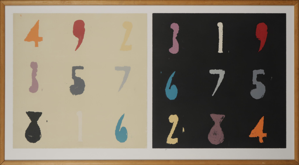 Toon Teeken: Zeefdruk, Z.T. - Ingelijst verkocht voor € 110!