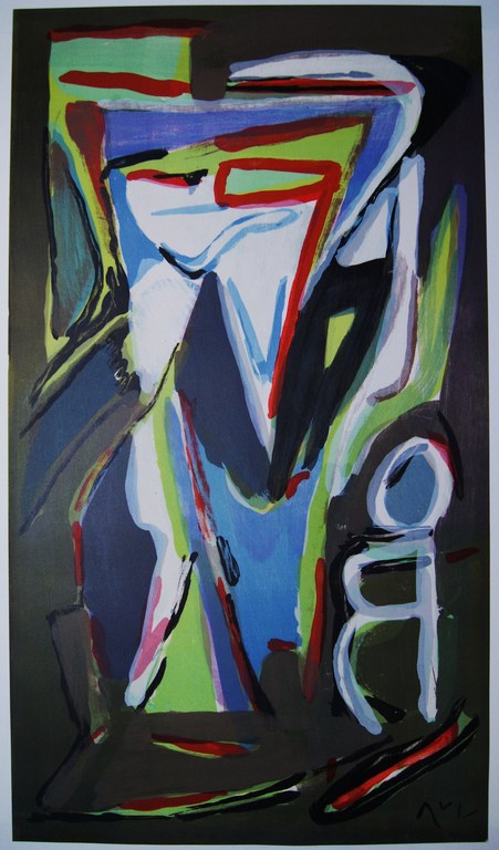 Bram van Velde zeer grote kleuren litho (MP 396) verkocht voor € 930!