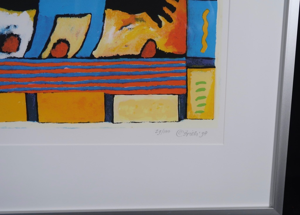 Clemens Briels: Zeefdruk, The convertible feeling - Ingelijst kopen? Bied vanaf 100!