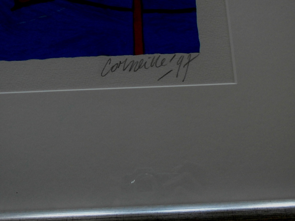Corneille - grote inglijste zeefdruk - gesigneerd - 1997 kopen? Bied vanaf 850!
