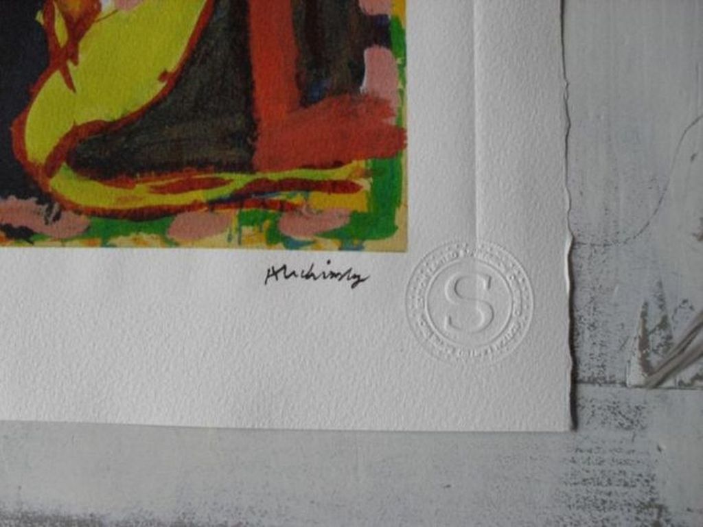 Pierre Alechinsky - diogene - 1977 - gesigneerd met coa en droogstempel - Cobra kopen? Bied vanaf 1!