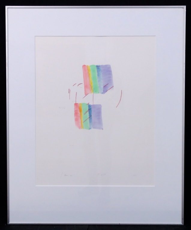 Jaap Hillenius: Aquarel en litho, Wit licht - Ingelijst kopen? Bied vanaf 40!
