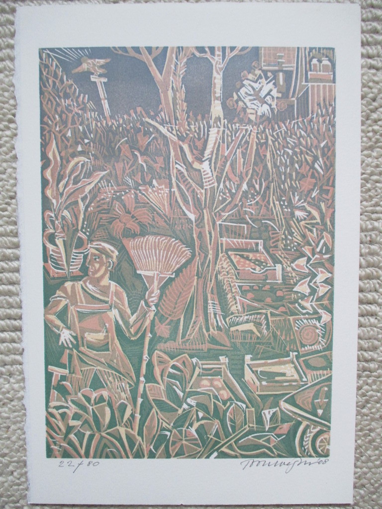 Toon Wegner, Linosnede, 2008 kopen? Bied vanaf 15!
