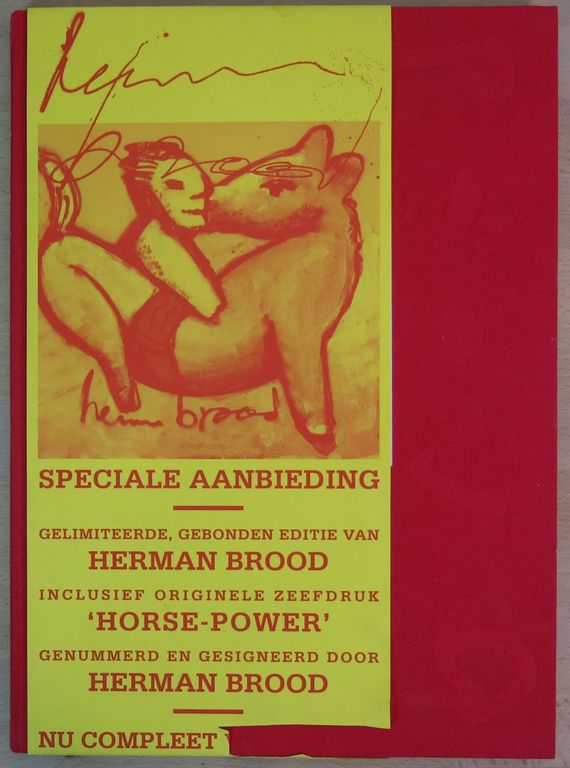 Herman Brood: Boek, Herman Brood + Zeefdruk, Horse-Power verkocht voor € 100!